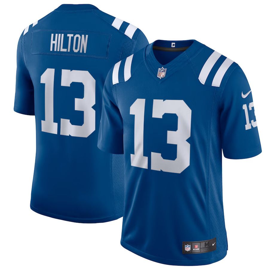 Men Indianapolis Colts 13 T.Y. Hilton Nike Royal Vapor Limited NFL Jersey